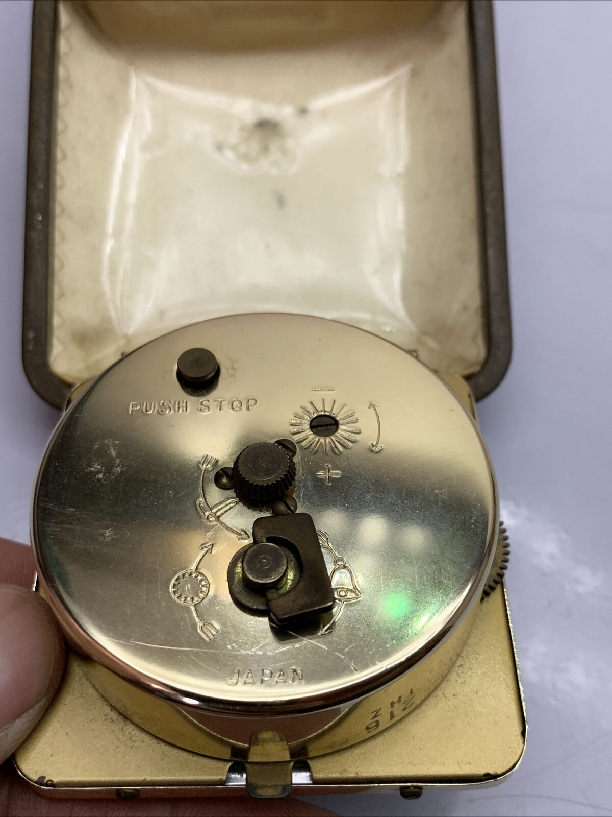 3x Seiko 2 Jewels Windup Pocket Clocks 60's Made In Japan *For Parts Or Repair*