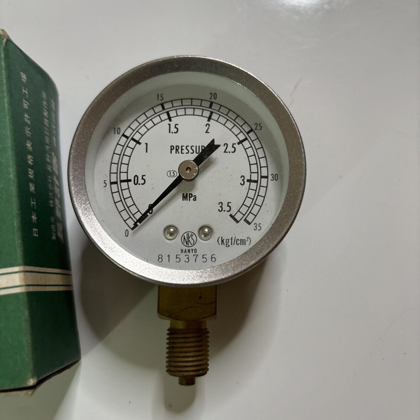 Nagano NKS Pressure Gauge 8153756 Made In Japan