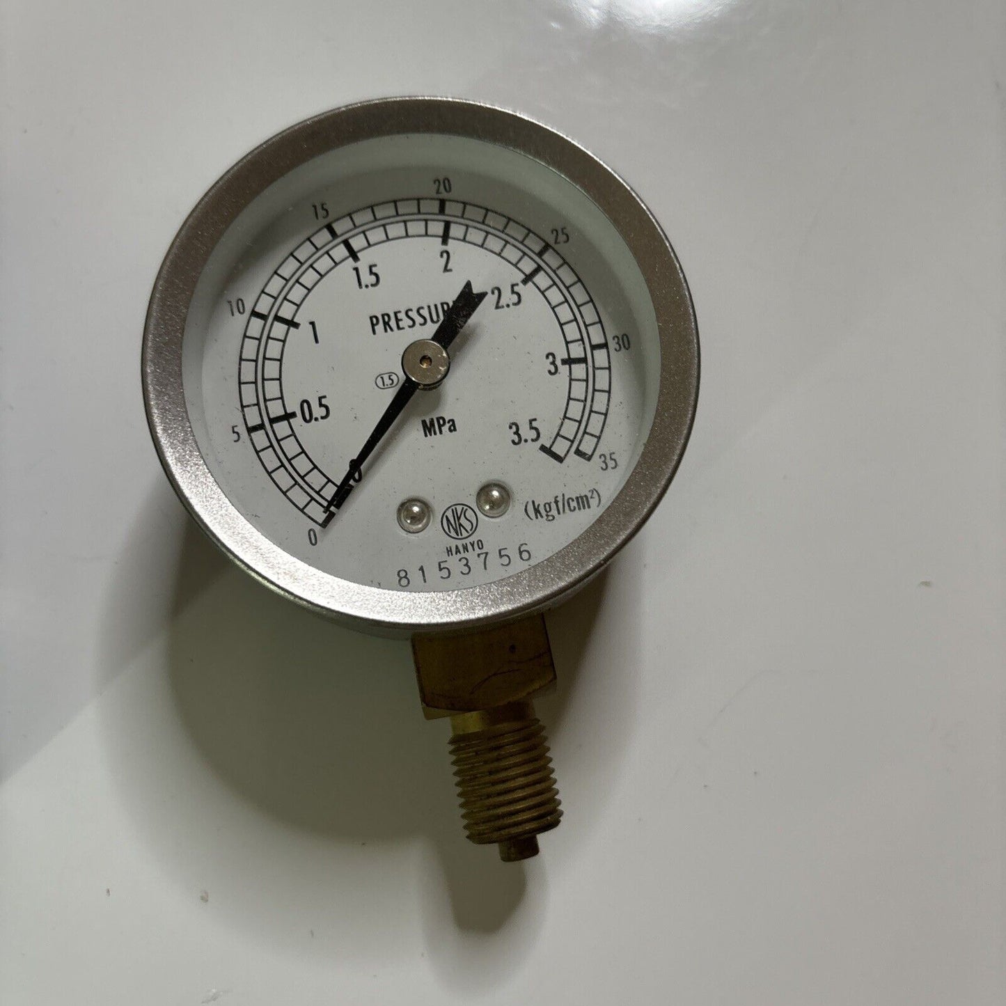 Nagano NKS Pressure Gauge 8153756 Made In Japan