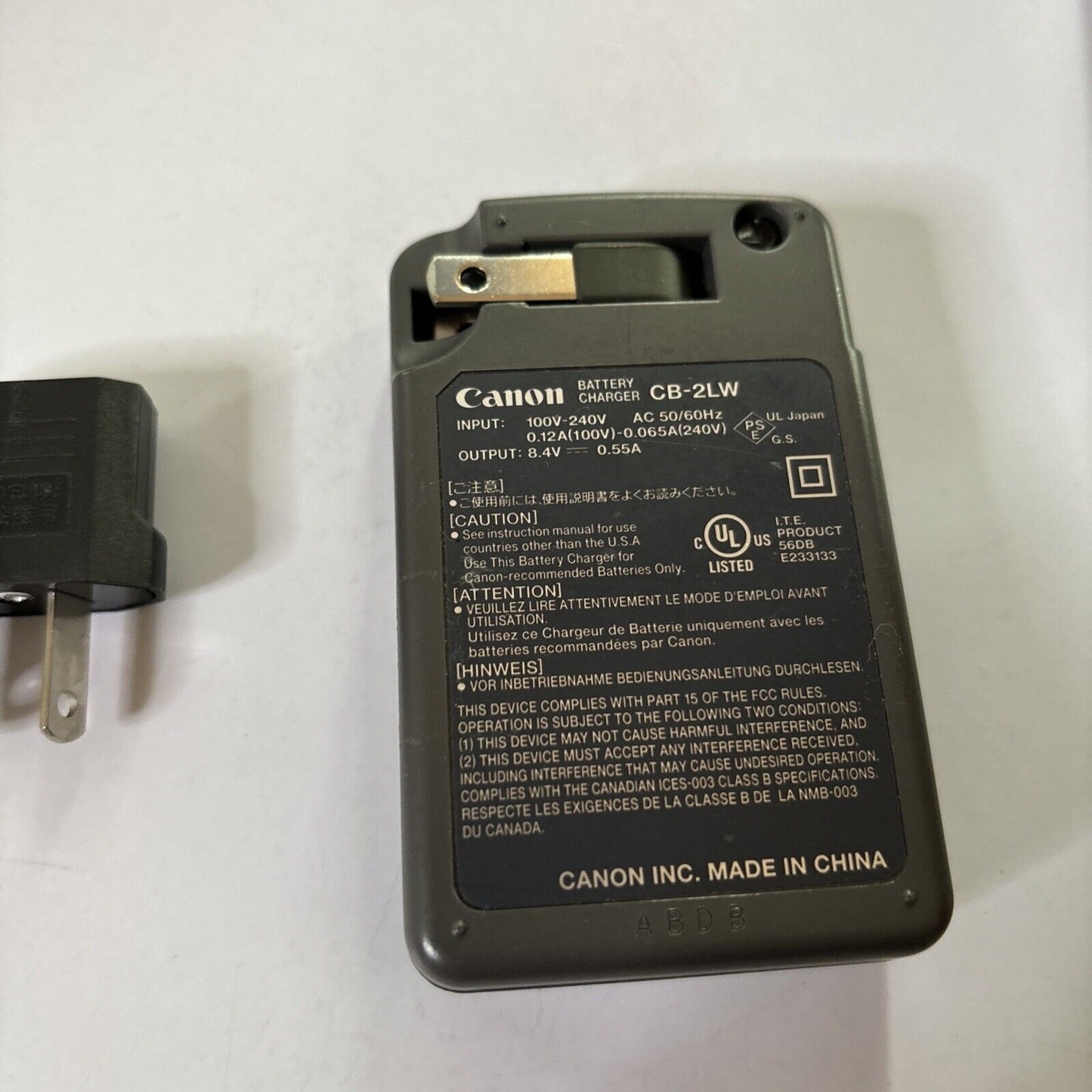 Genuine Canon CB-2LW Charger NB-2LH Battery G7 G9 S50 S70 S80 EOS XT XTI Camera