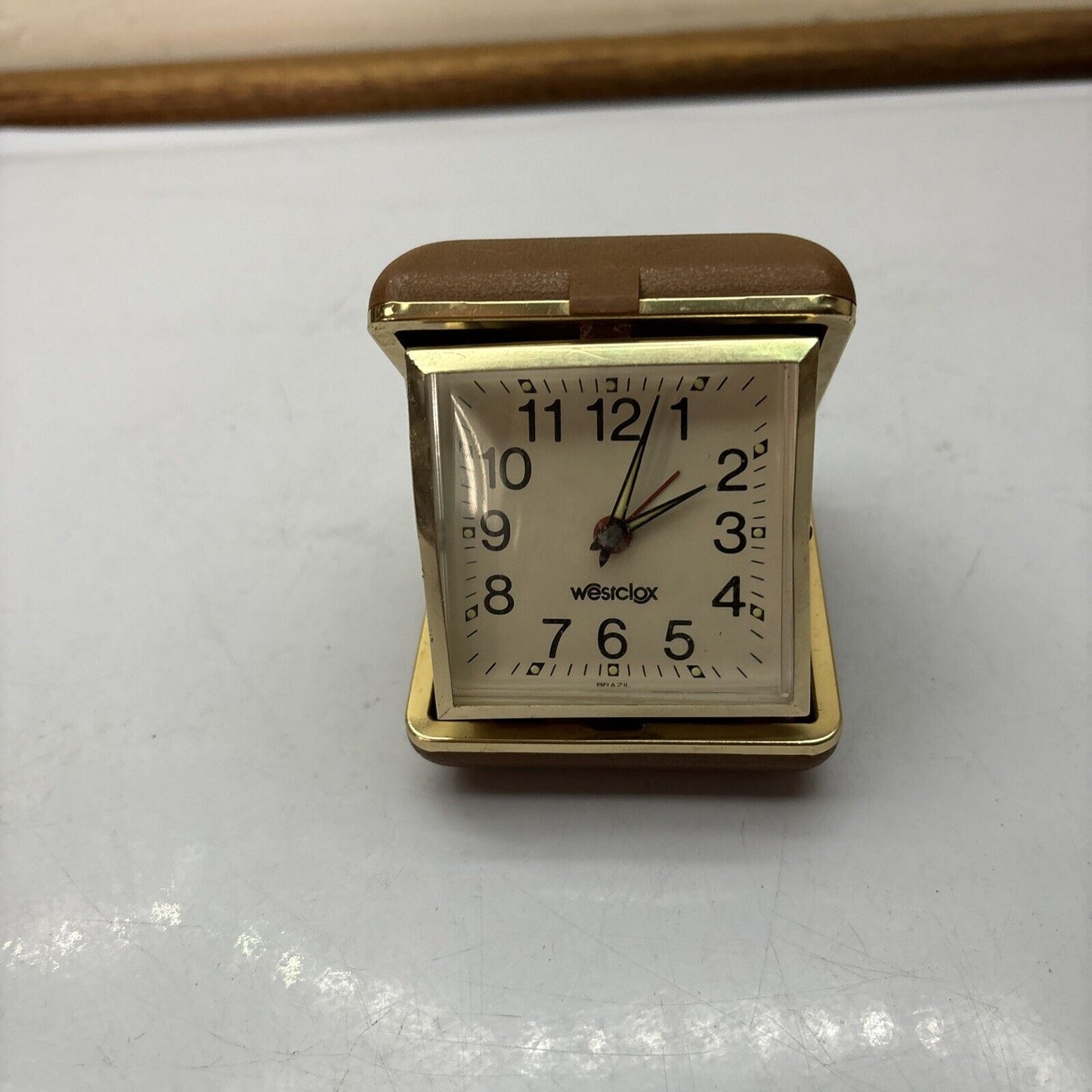 Westclox Pocket Windup Watch Folding Clamshell *Frame Is Loose*