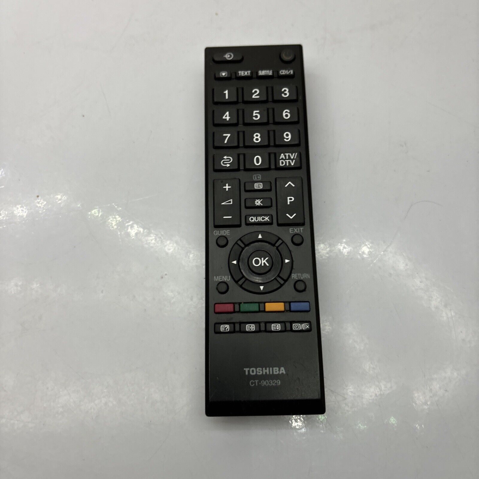 Genuine Toshiba CT-90329 Remote Control *Missing Battery Lid* – Retro Unit