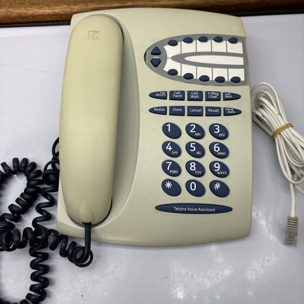 Telstra T1000S Single Line Corded Phone NBN Compatible Retro Unit