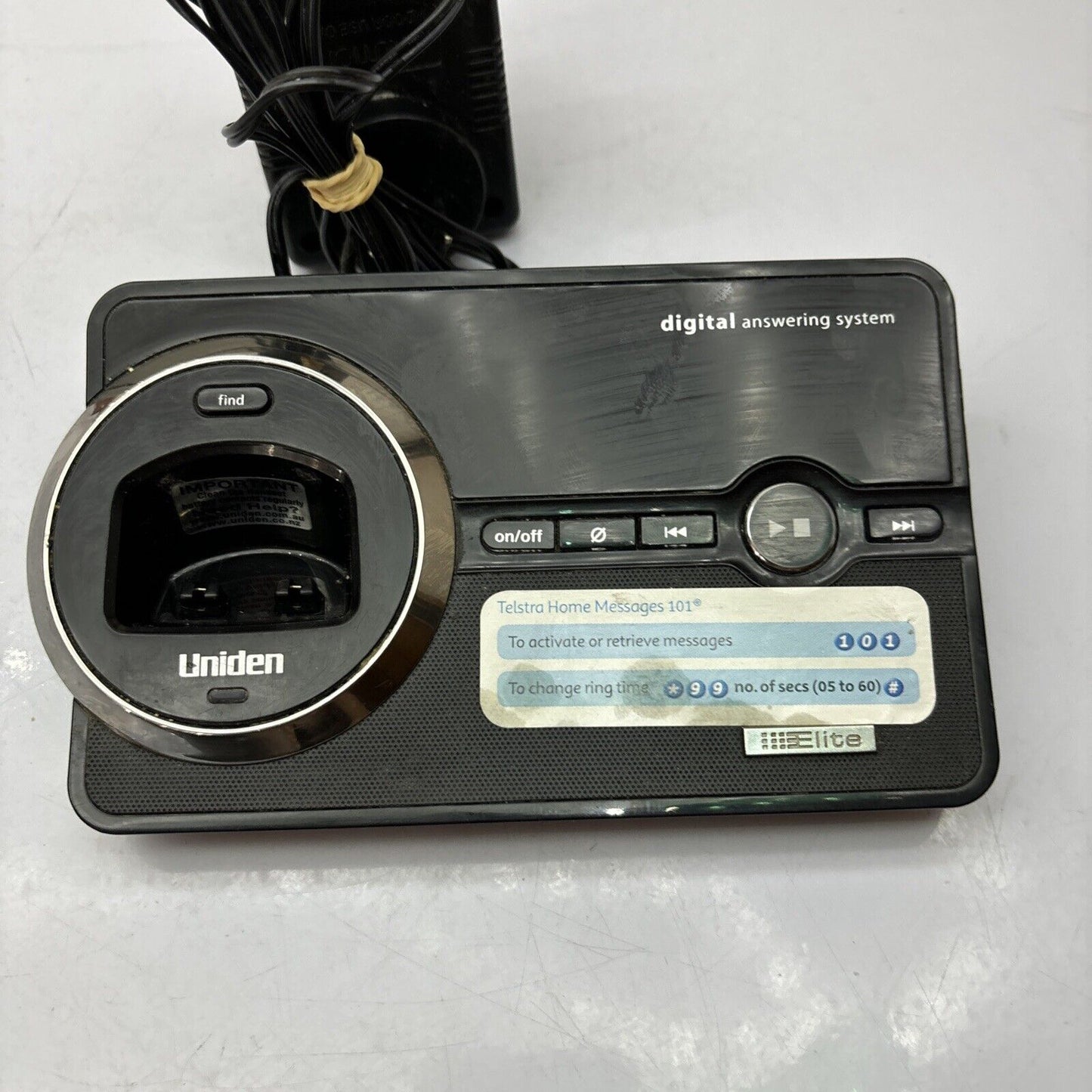 Uniden Handset Charger & Answering Machine Elite 9035+1 *No Handset*