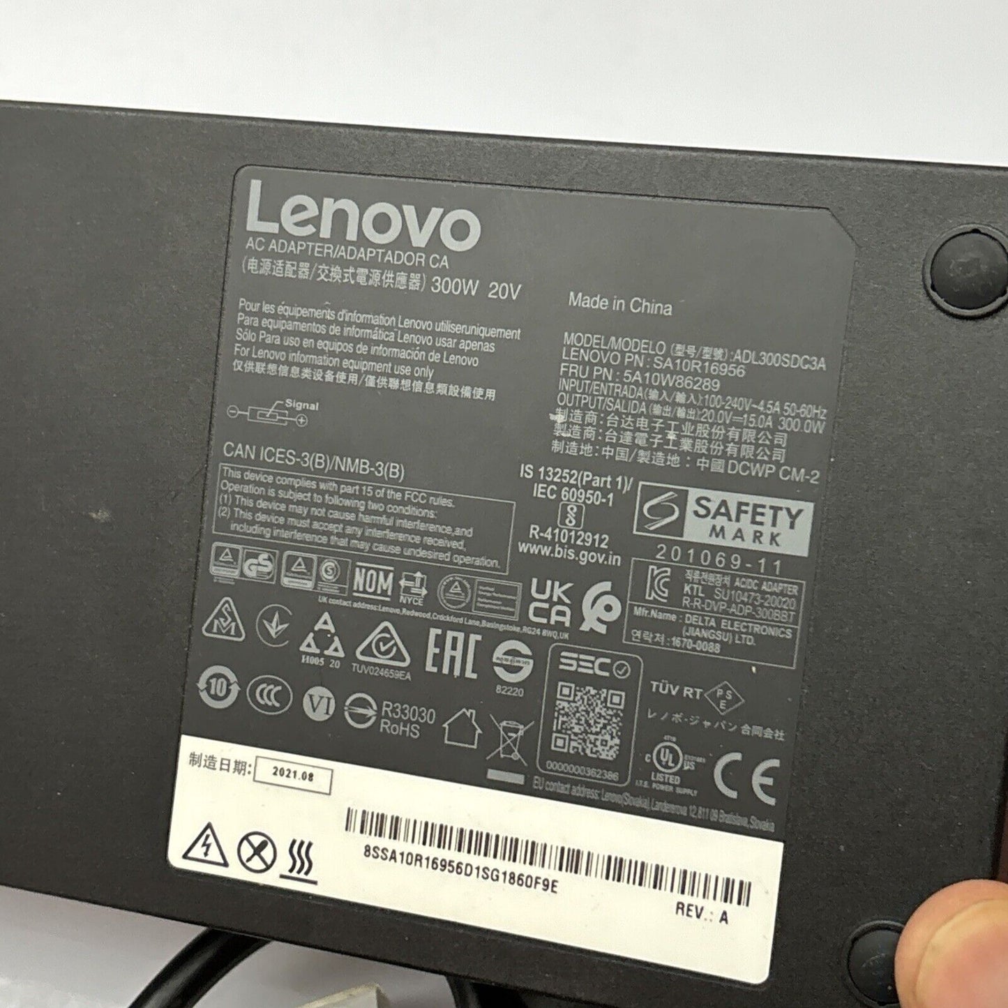 Genuine Lenovo AC Adapter Model ADL300SDC3A 300W 20v