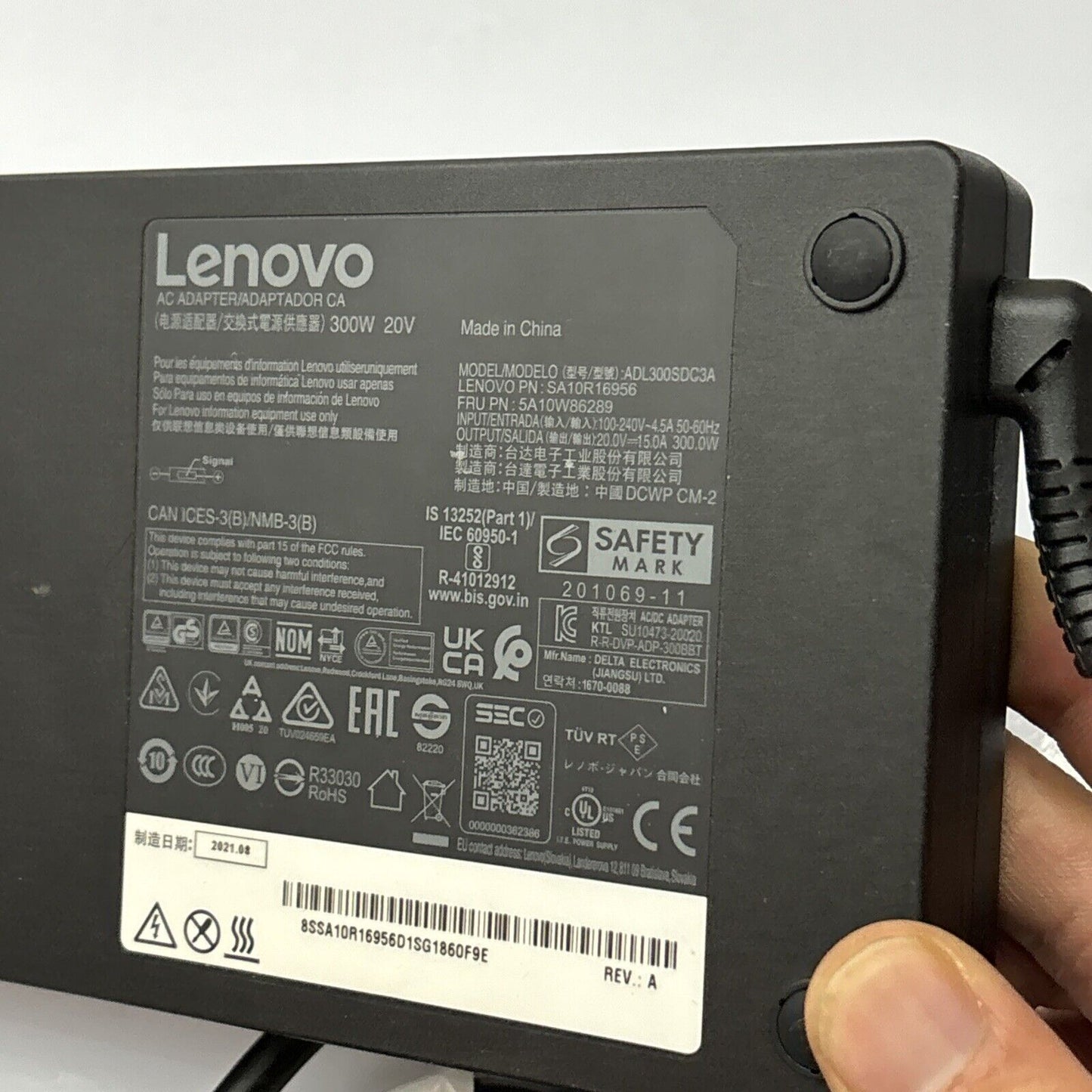 Genuine Lenovo AC Adapter Model ADL300SDC3A 300W 20v