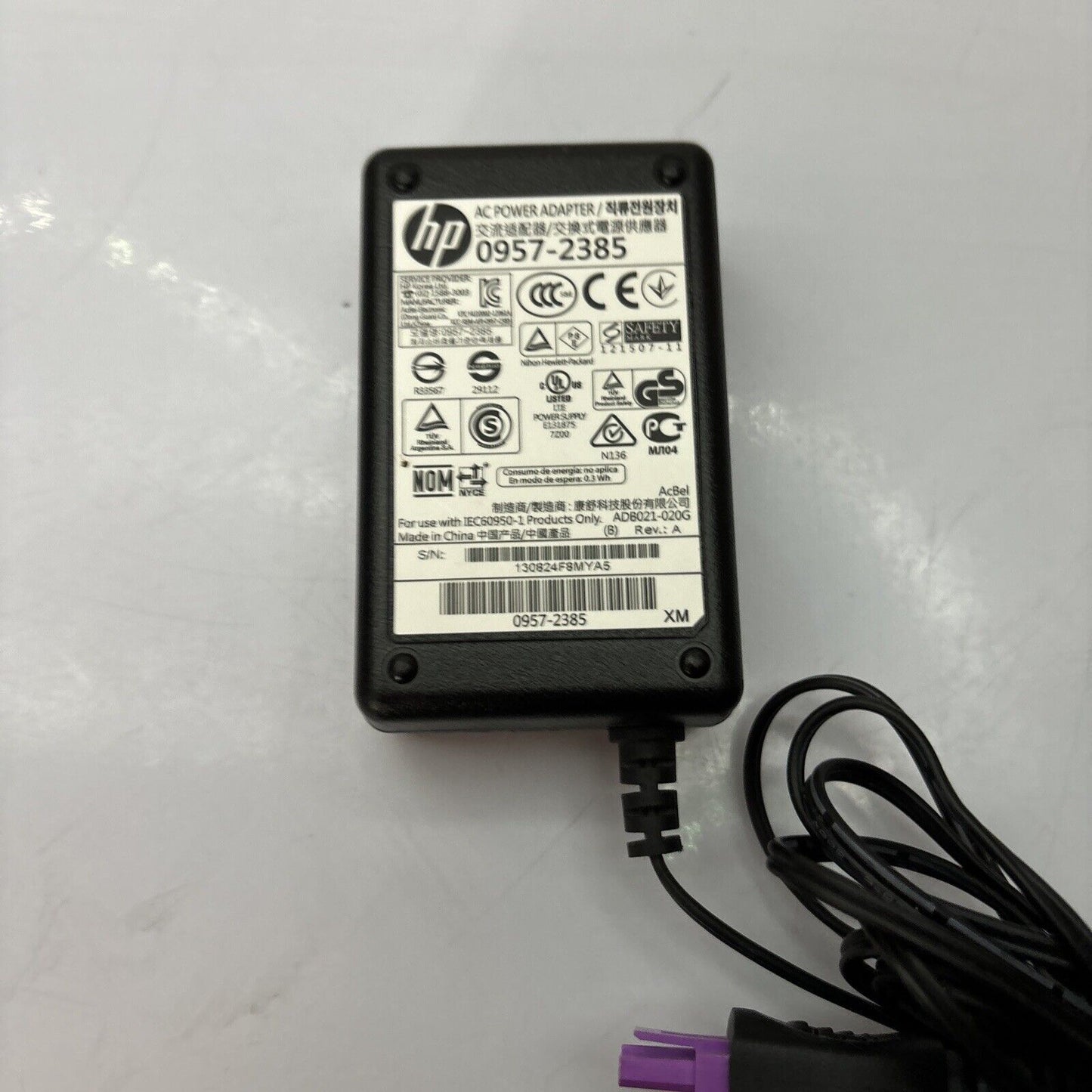 Genuine HP 0957-2385 AC Adapter 22V 455mA