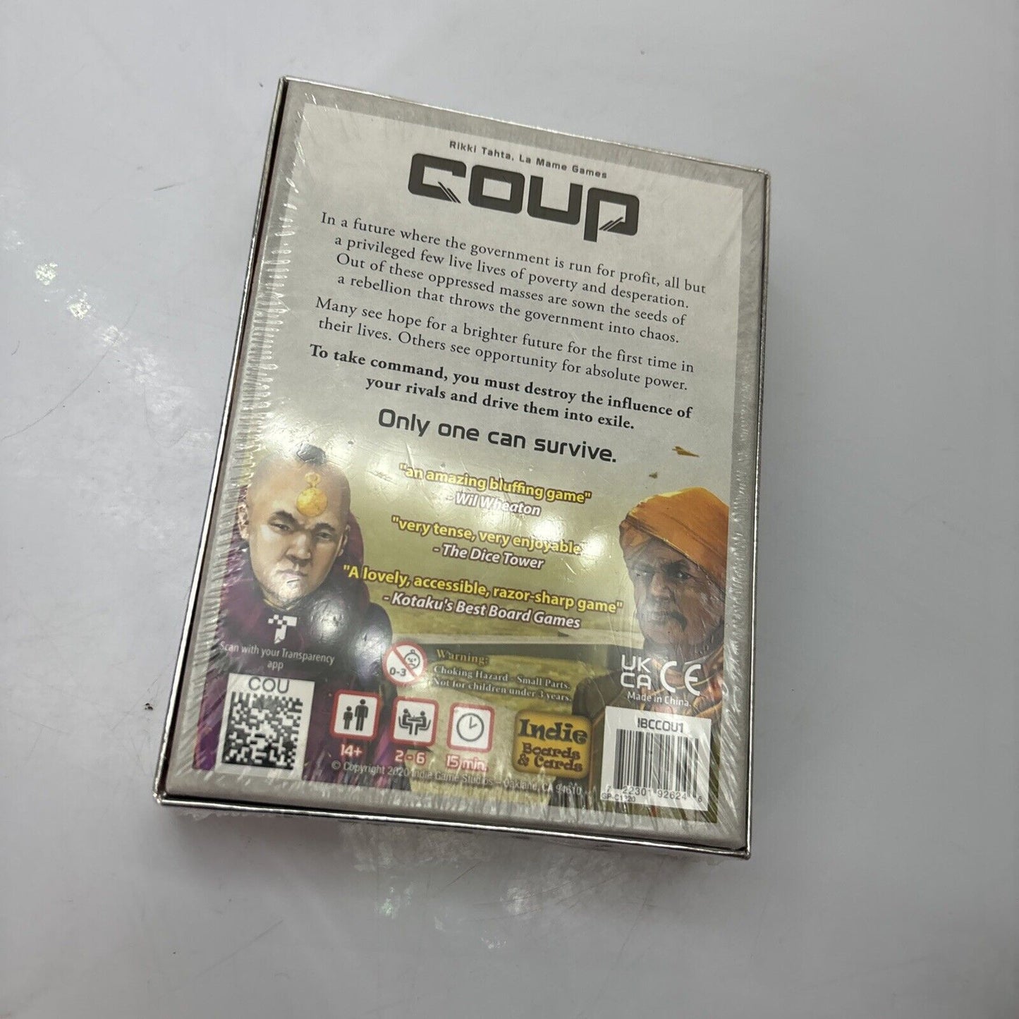 Coup - Bluffing Card Game *New Sealed* COU1IBC