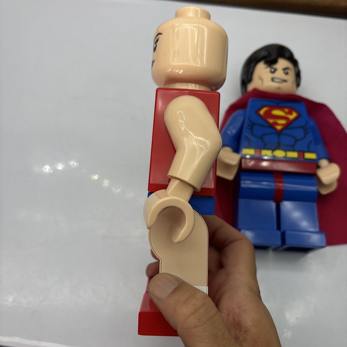 Superman & Wonder Woman Lego 7.5" 2014 Figure Lights Up