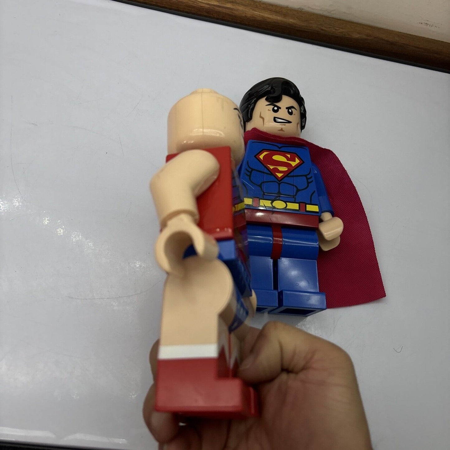 Superman & Wonder Woman Lego 7.5" 2014 Figure Lights Up