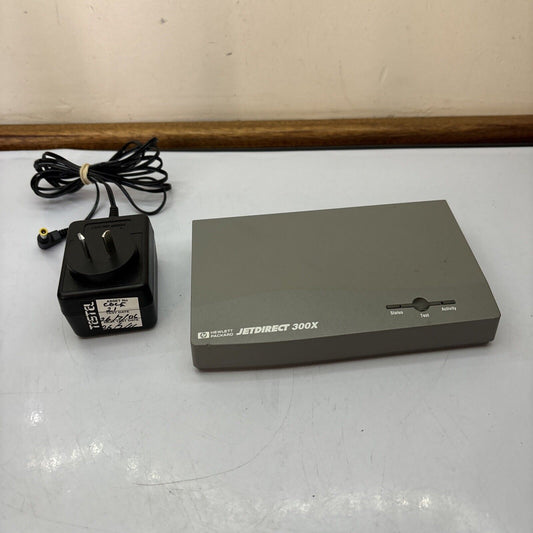 HP Hewlett Packard JetDirect 300X Print Server Parallel Ethernet Port