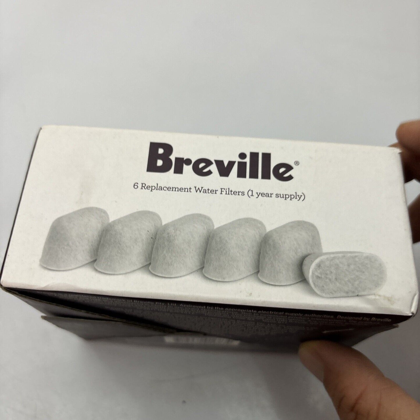 Breville Charcoal Water Filters for Espresso Machines - Pack of 6 Filters BWF100