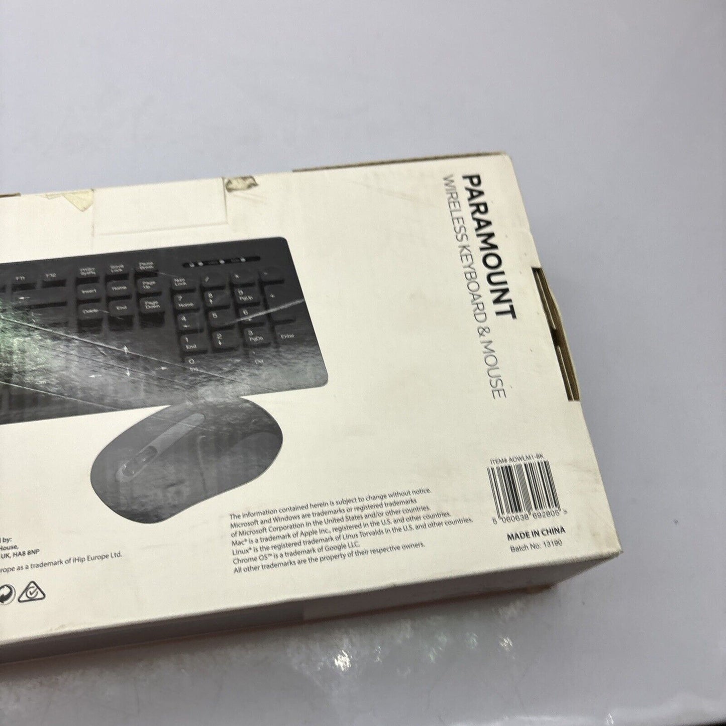 Audeeo Paramount Wireless Keyboard & Mouse AOWLM1-8K