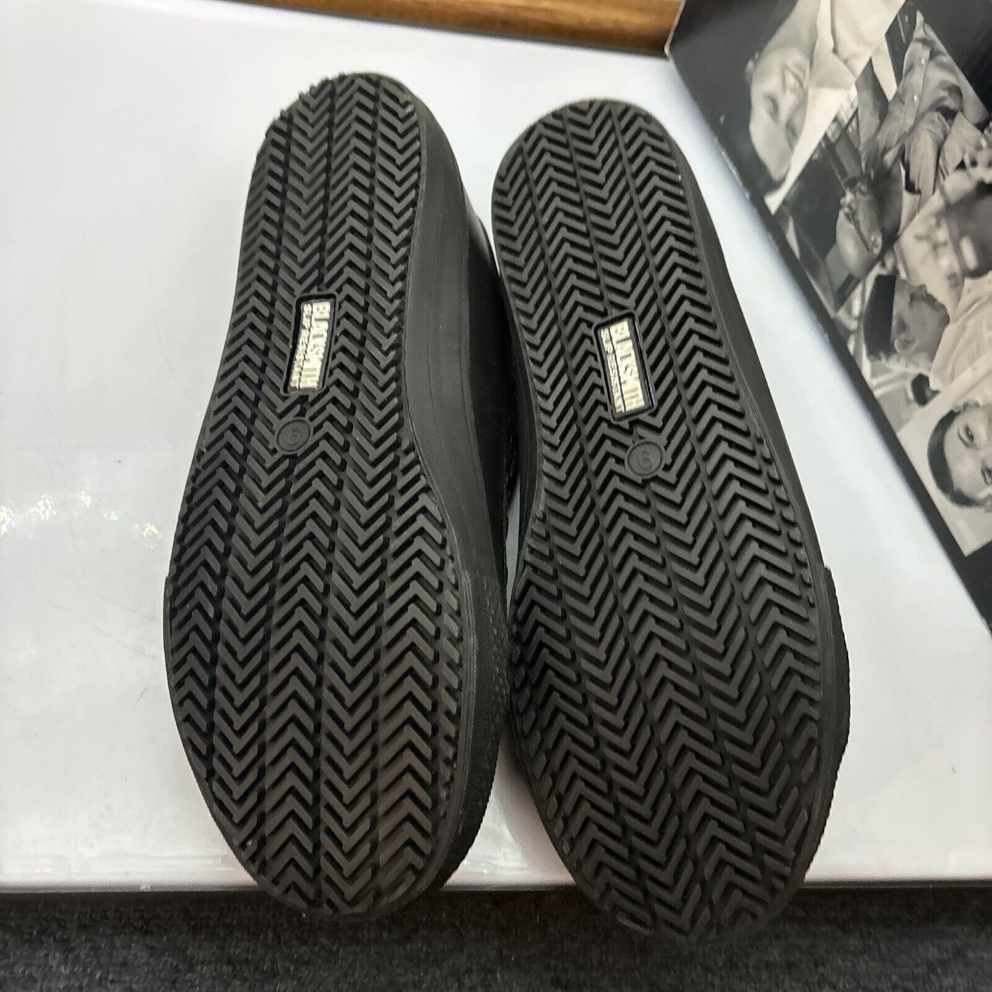 Blacksmith Work Shoes Unisex Leather Slip Resistant Black UK9 Malibu