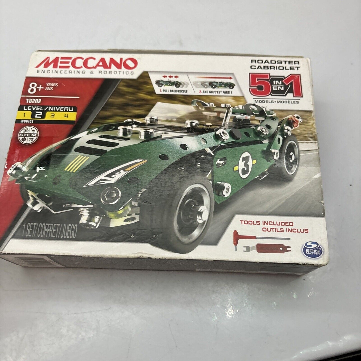 Meccano Roadster Cabriolet 18202 & Flexible Build & Play