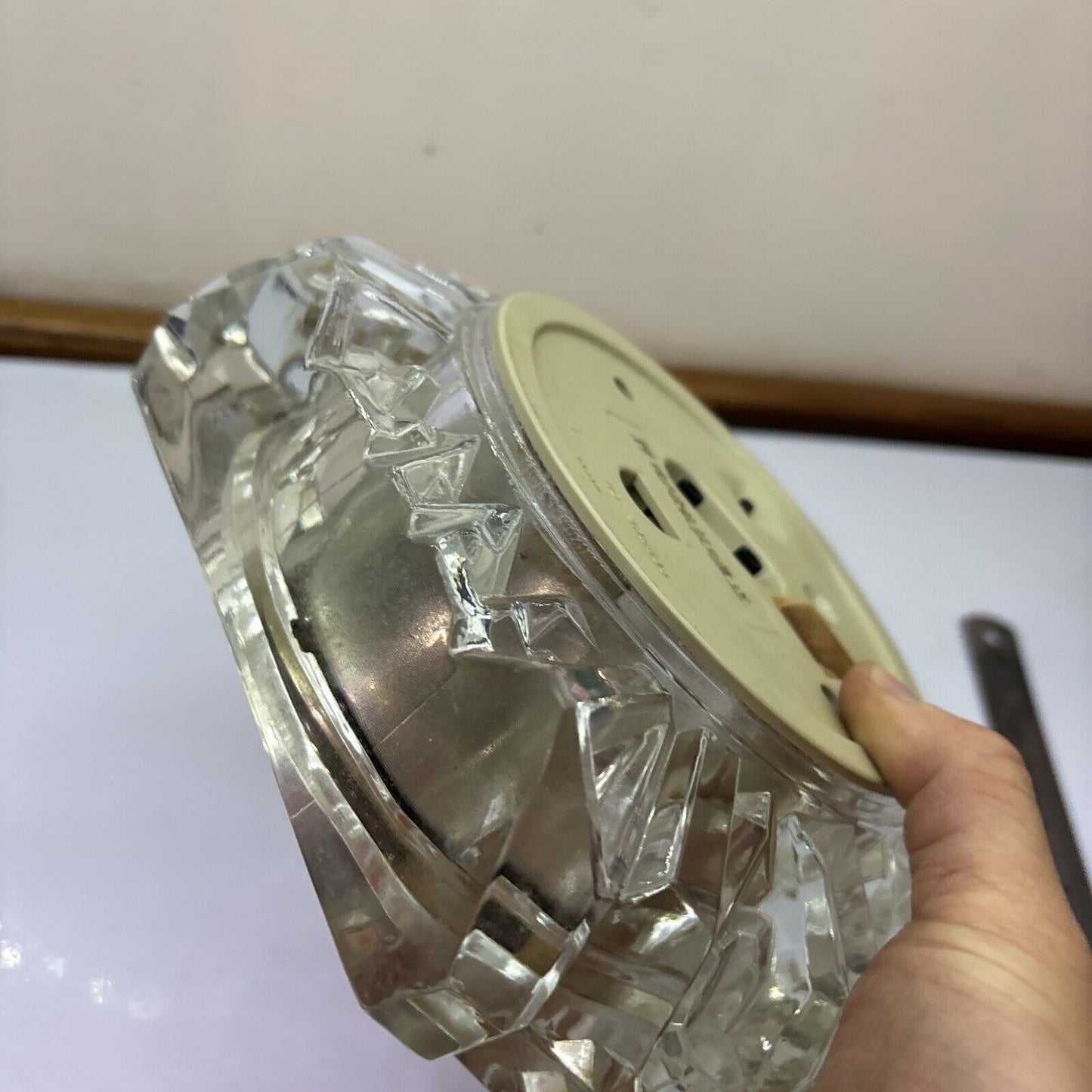 Citizen Glass Quartz Clock 4RE635 *Not Working - For Parts Or Repair*