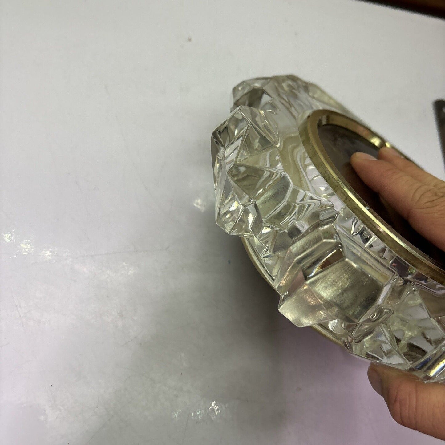 Citizen Glass Quartz Clock 4RE635 *Not Working - For Parts Or Repair*