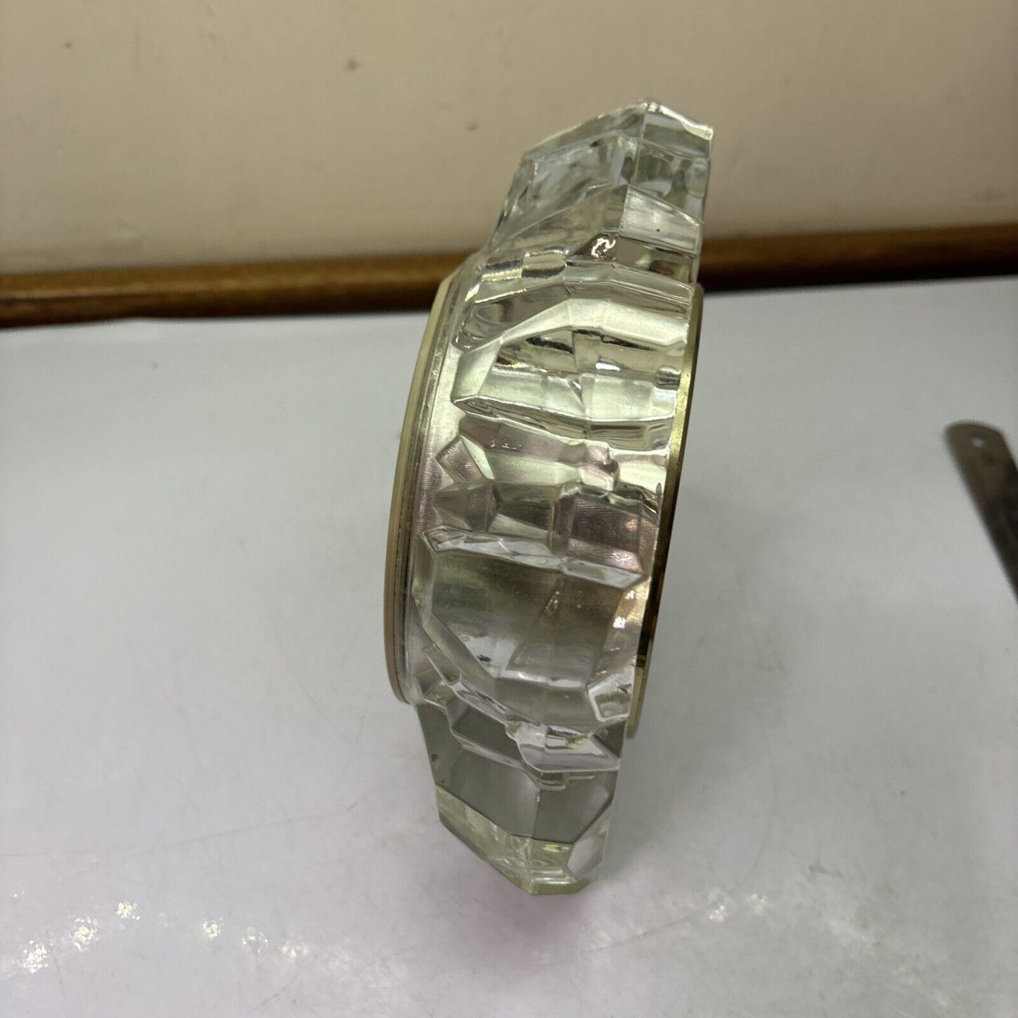 Citizen Glass Quartz Clock 4RE635 *Not Working - For Parts Or Repair*