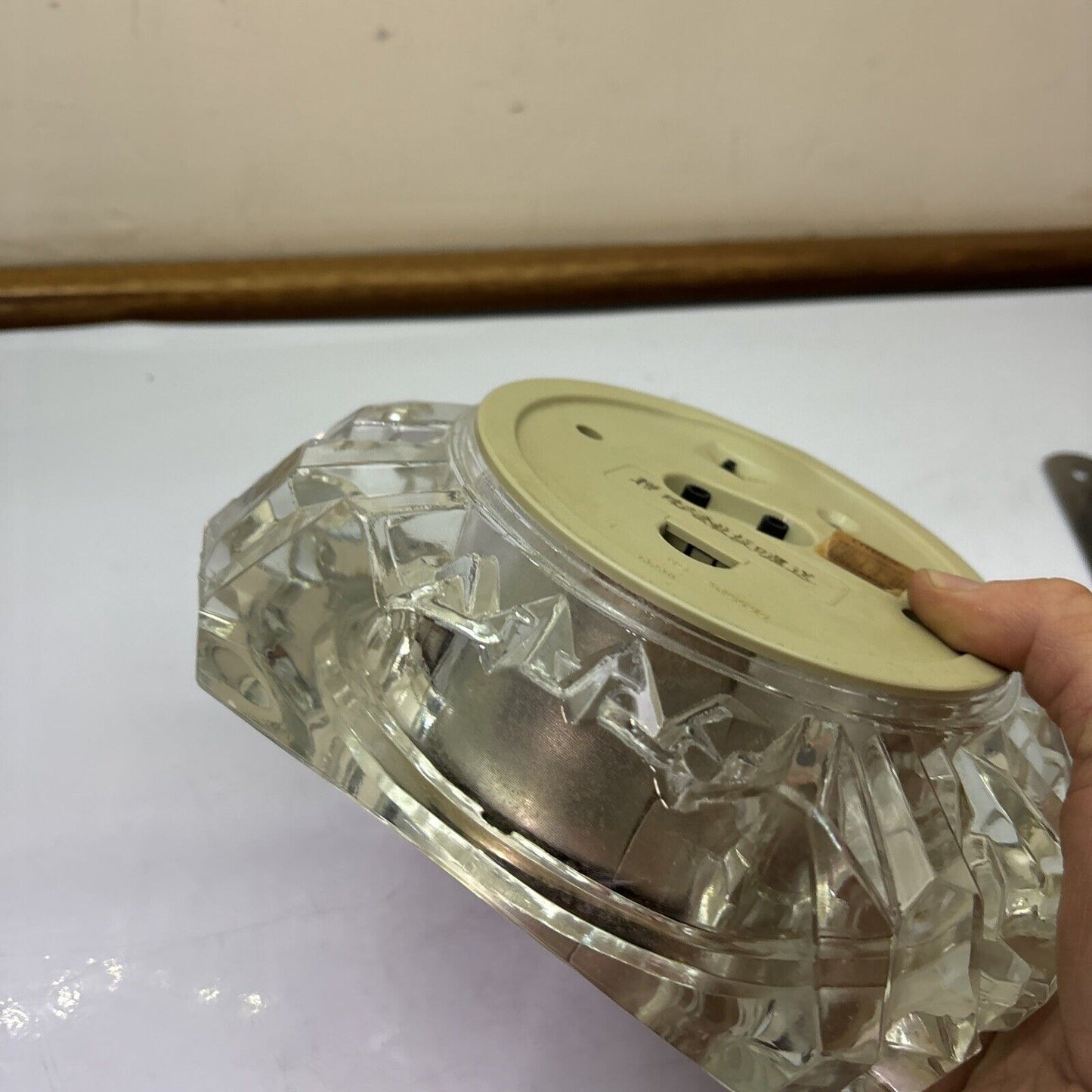 Citizen Glass Quartz Clock 4RE635 *Not Working - For Parts Or Repair*