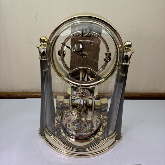 Seiko Desk Quartz Clock With Lovers And Dwarves BY620