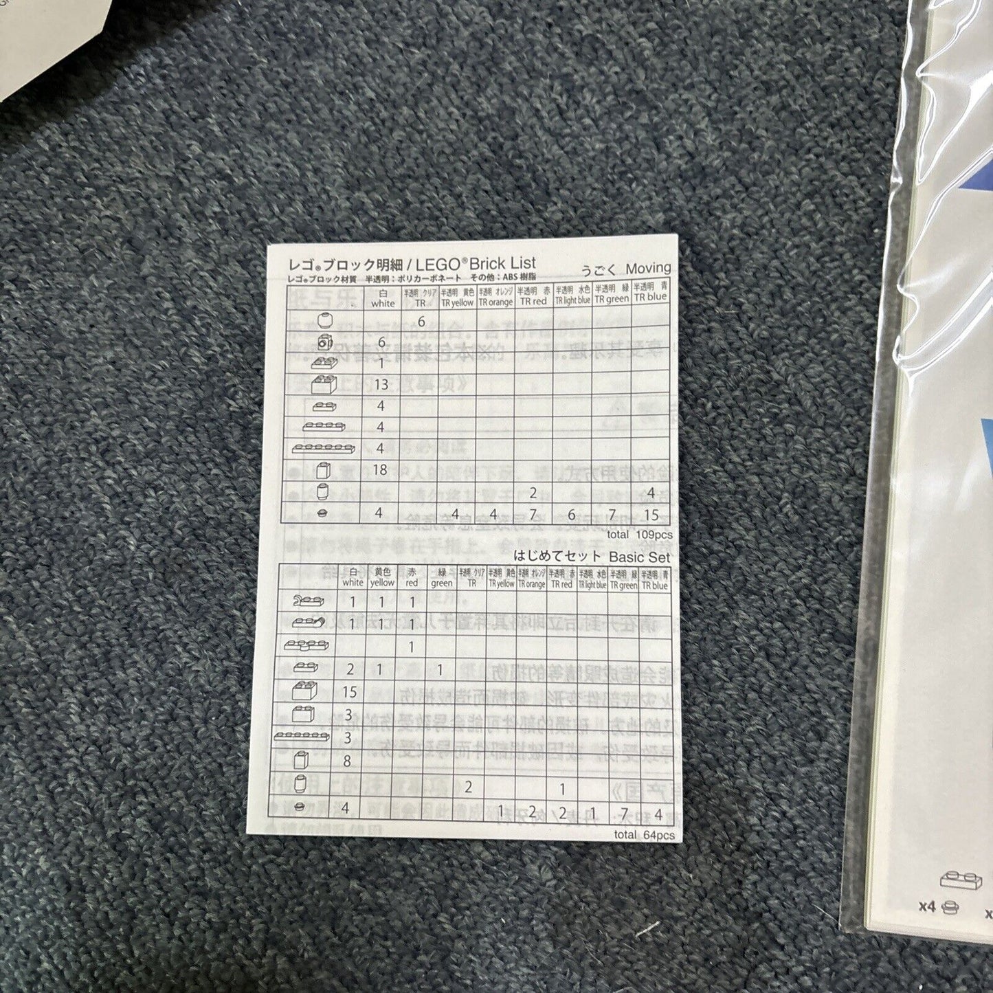 Lego Muji Animal Vehicle 196 Lego *Never Used*