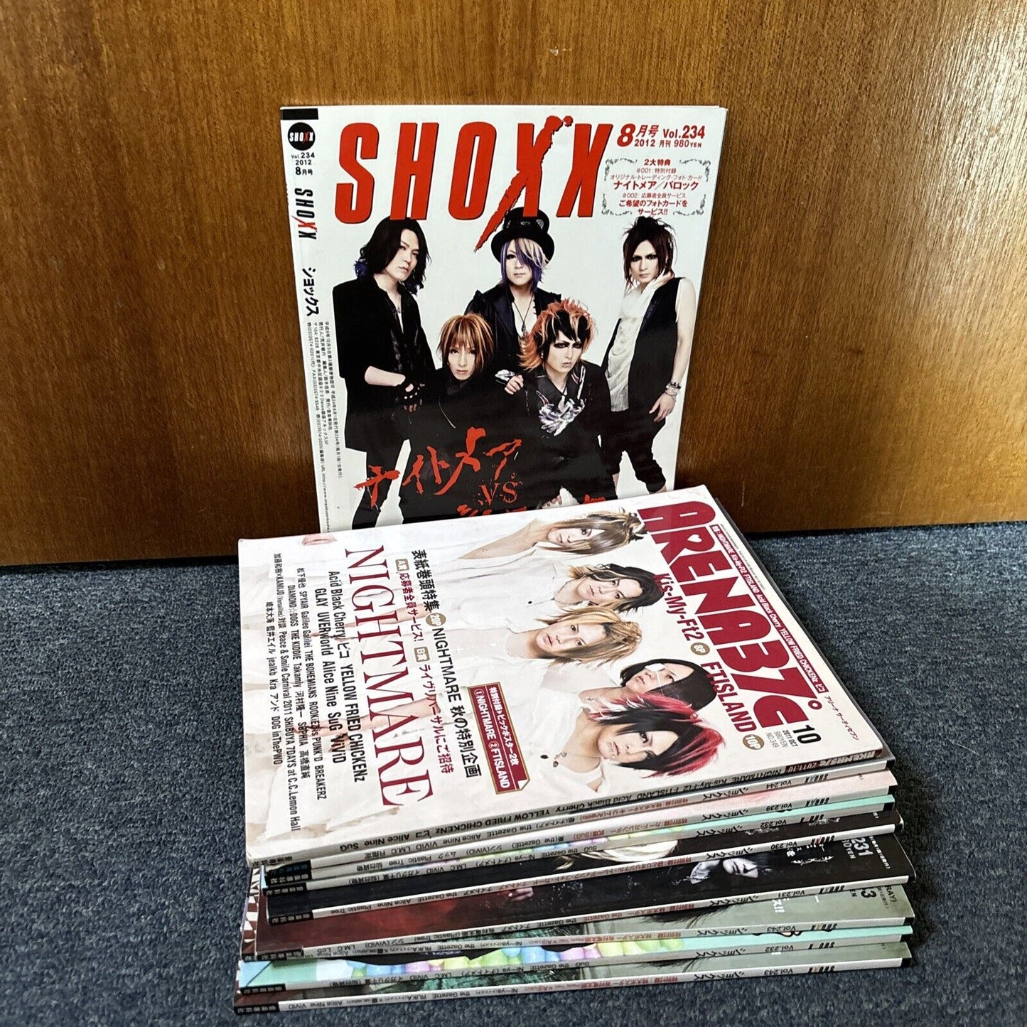 9x Shoxx Magazines & 1x Arena37c Magazine Japanese