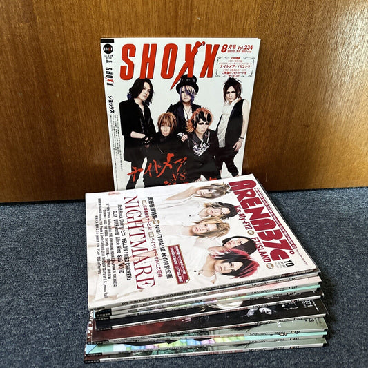 9x Shoxx Magazines & 1x Arena37c Magazine Japanese