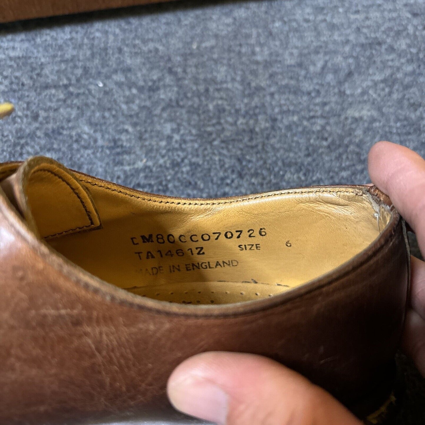 Vintage Dr. Martens Brown Leather Mens Shoes UK Size 6 1461 TA1461Z