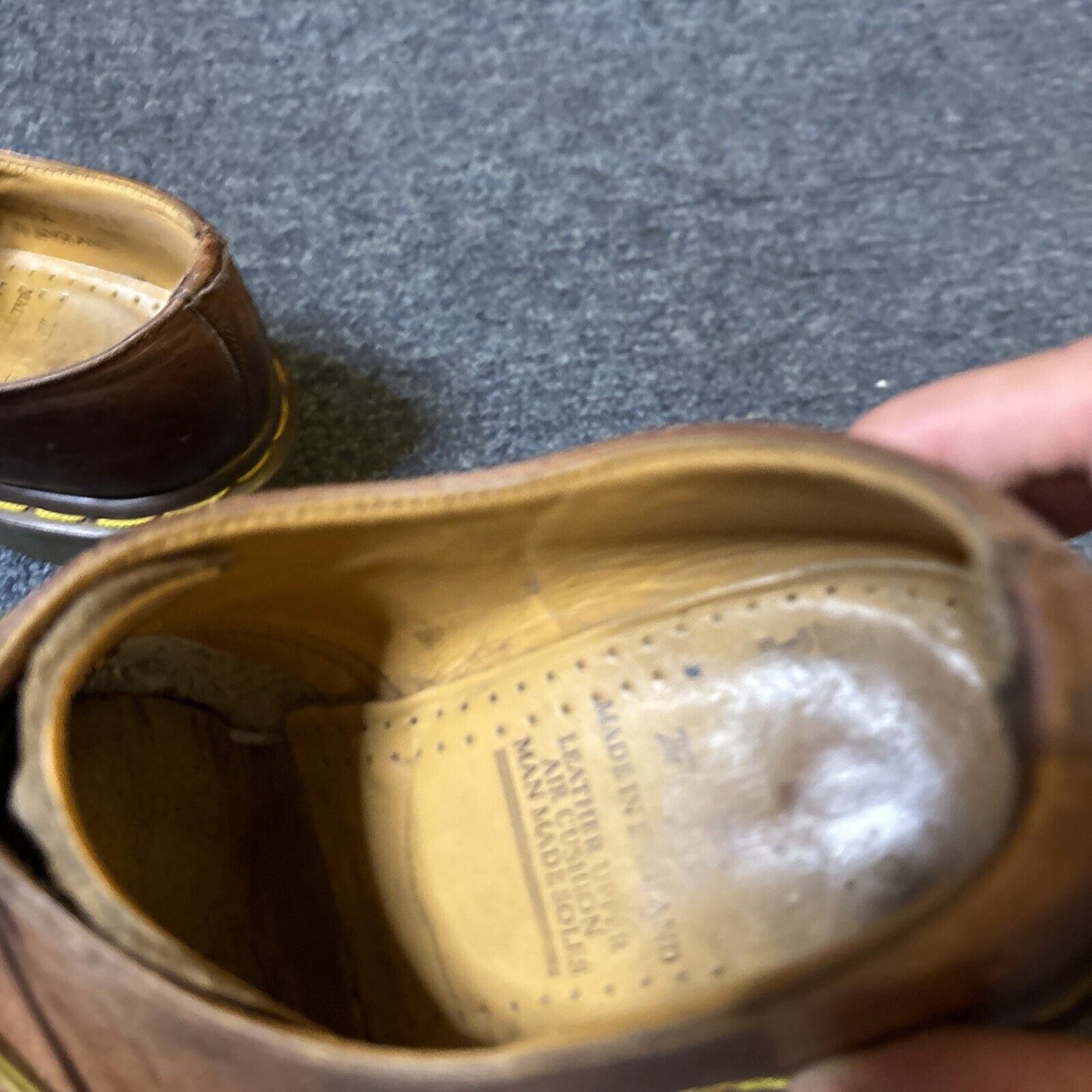 Vintage Dr. Martens Brown Leather Mens Shoes UK Size 6 1461 TA1461Z