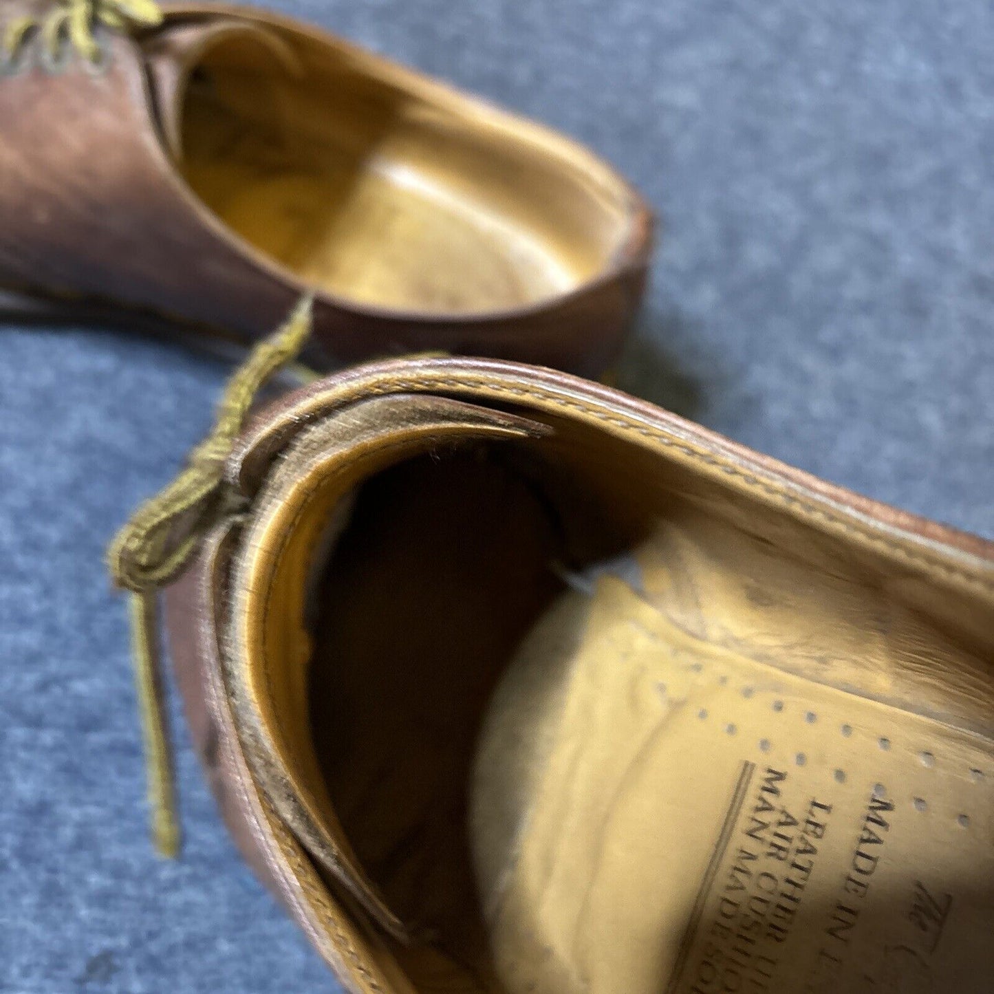 Vintage Dr. Martens Brown Leather Mens Shoes UK Size 6 1461 TA1461Z