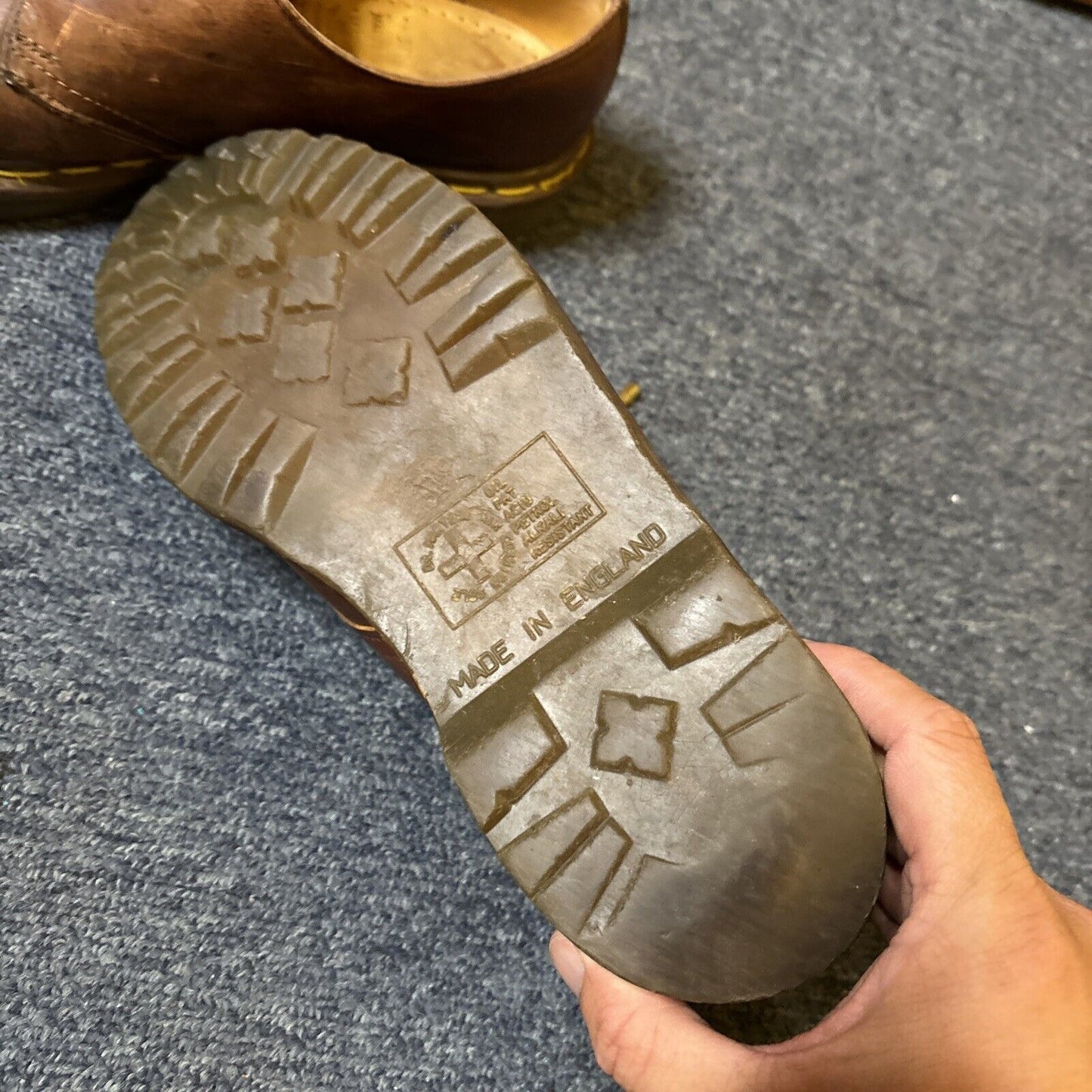 Vintage Dr. Martens Brown Leather Mens Shoes UK Size 6 1461 TA1461Z