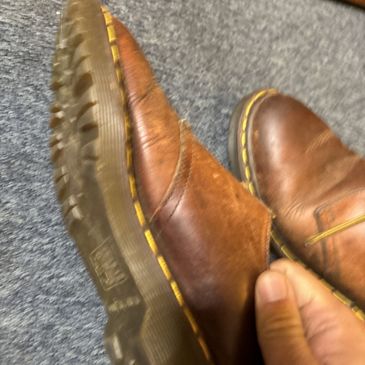 Vintage Dr. Martens Brown Leather Mens Shoes UK Size 6 1461 TA1461Z