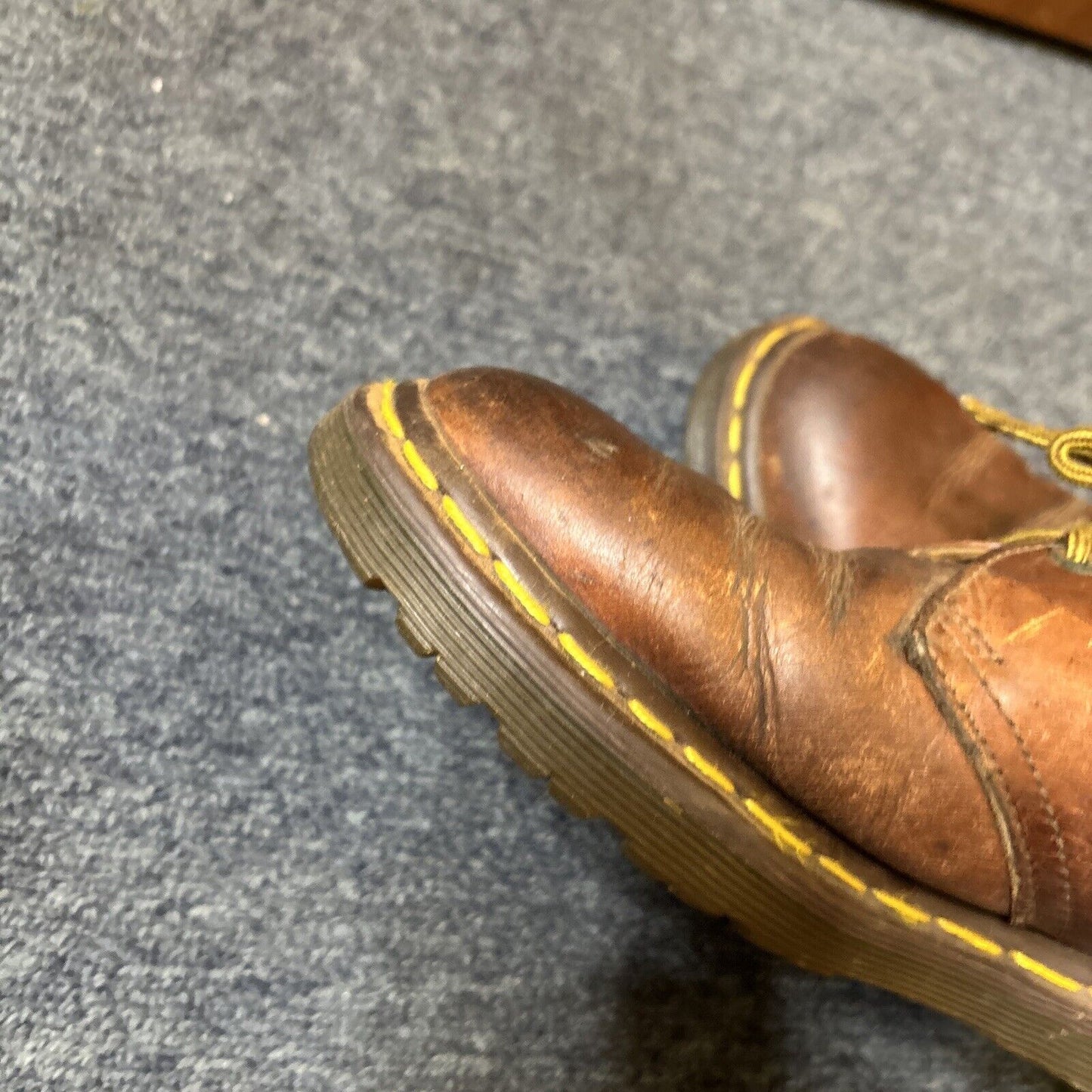 Vintage Dr. Martens Brown Leather Mens Shoes UK Size 6 1461 TA1461Z