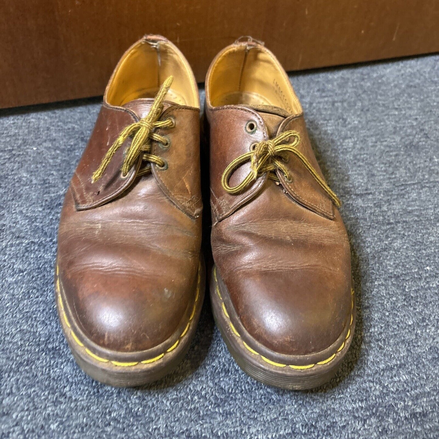 Vintage Dr. Martens Brown Leather Mens Shoes UK Size 6 1461 TA1461Z