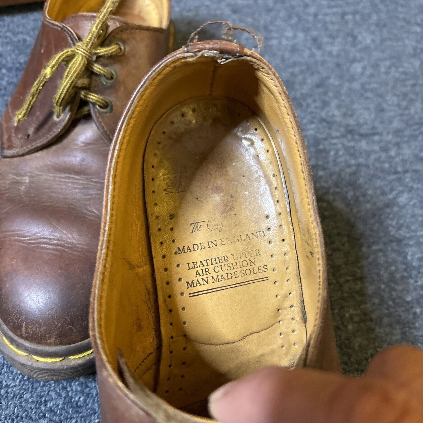 Vintage Dr. Martens Brown Leather Mens Shoes UK Size 6 1461 TA1461Z