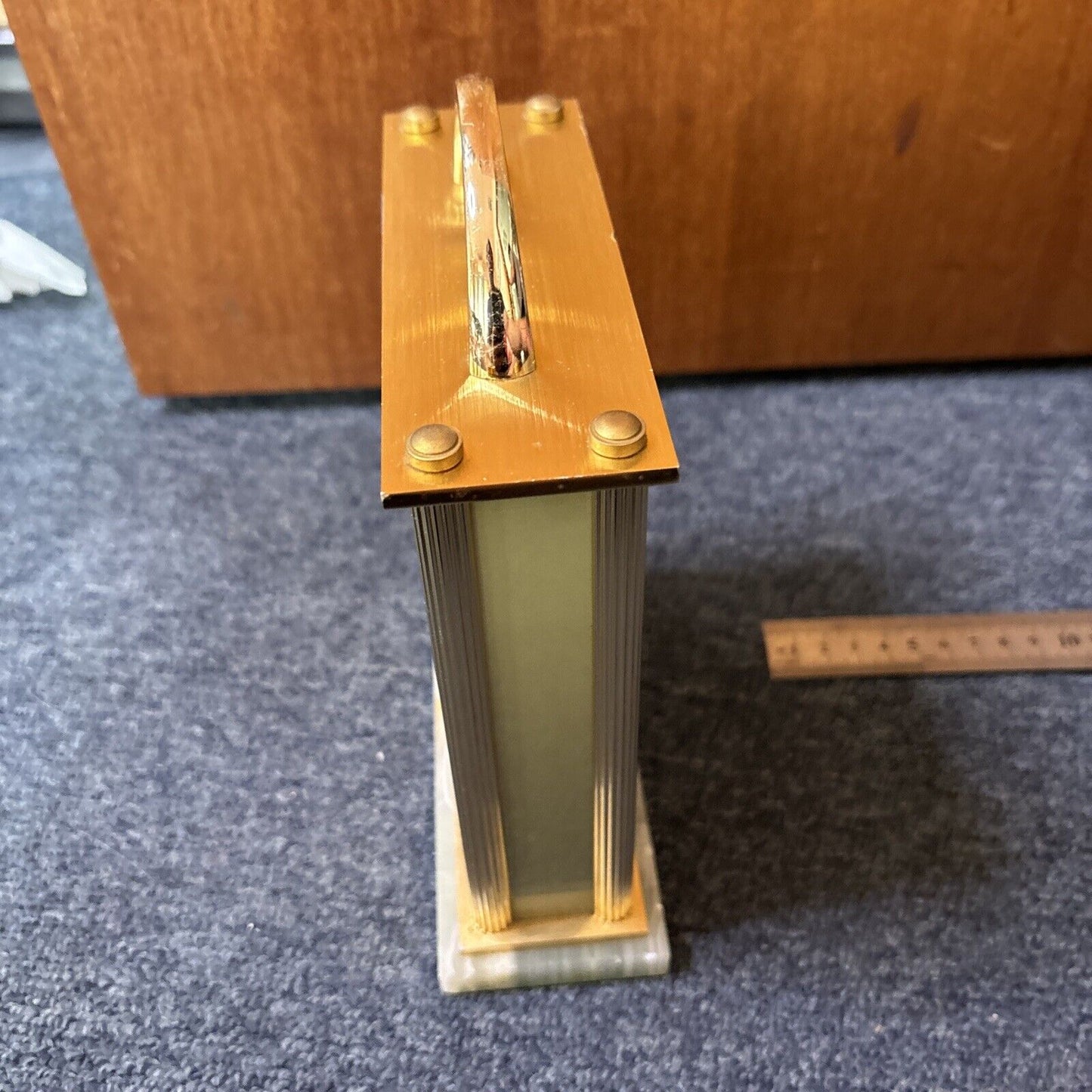 Seiko Emblem Marble Table Clock HW446G