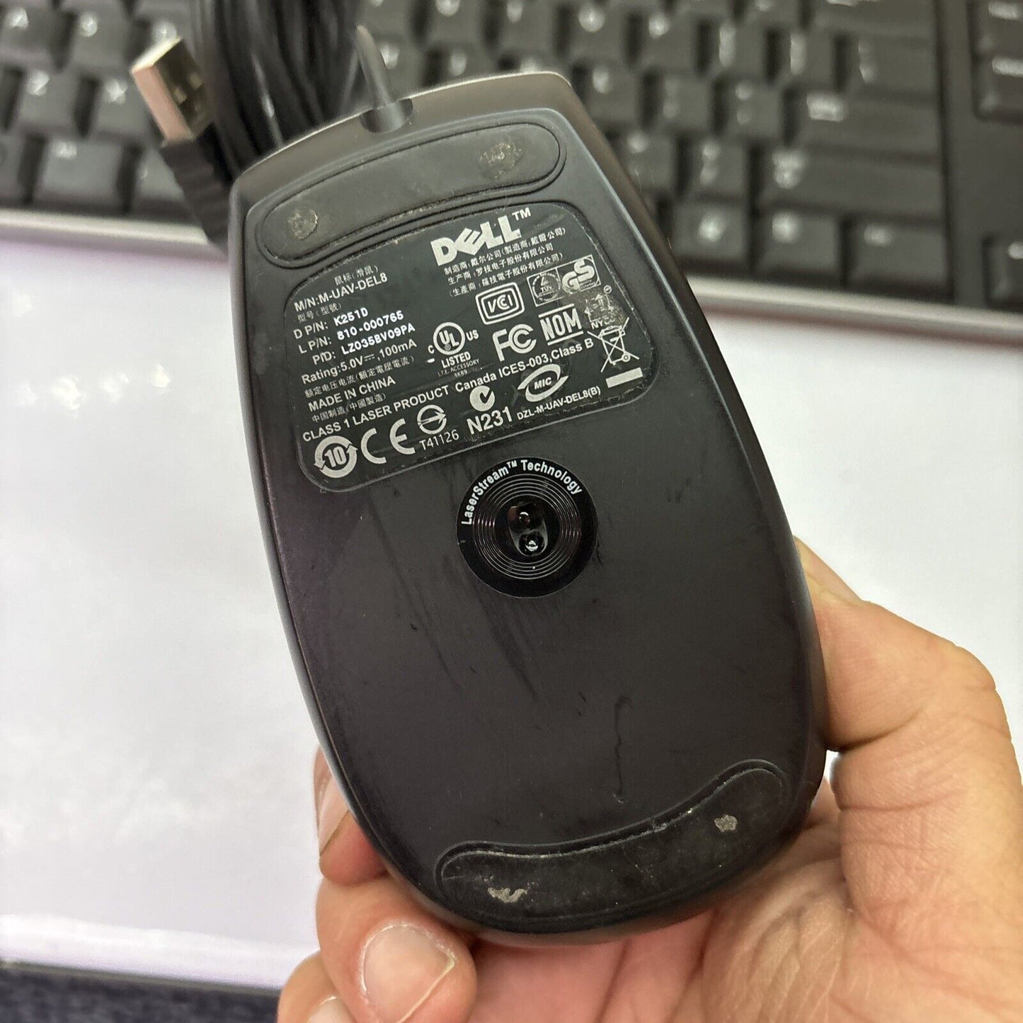 Dell USB Keyboard & Mouse Y-U0003-DEL5 & Mouse M-UAV-DEL8