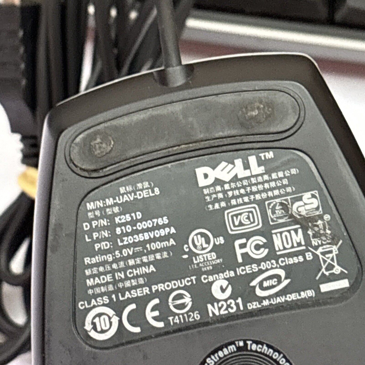 Dell USB Keyboard & Mouse Y-U0003-DEL5 & Mouse M-UAV-DEL8