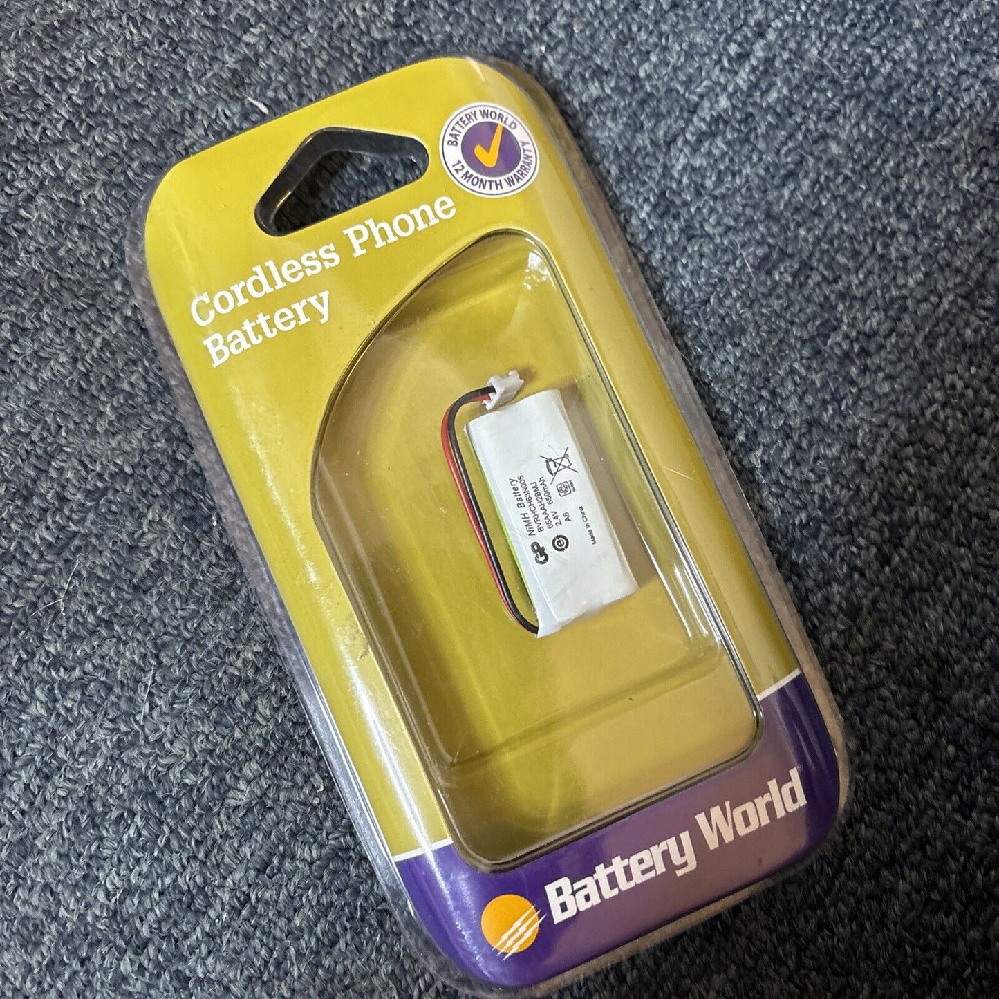 Battery World CTB96 - 2.4V NIMH CORDLESS PHONE BATTERY *New Sealed*