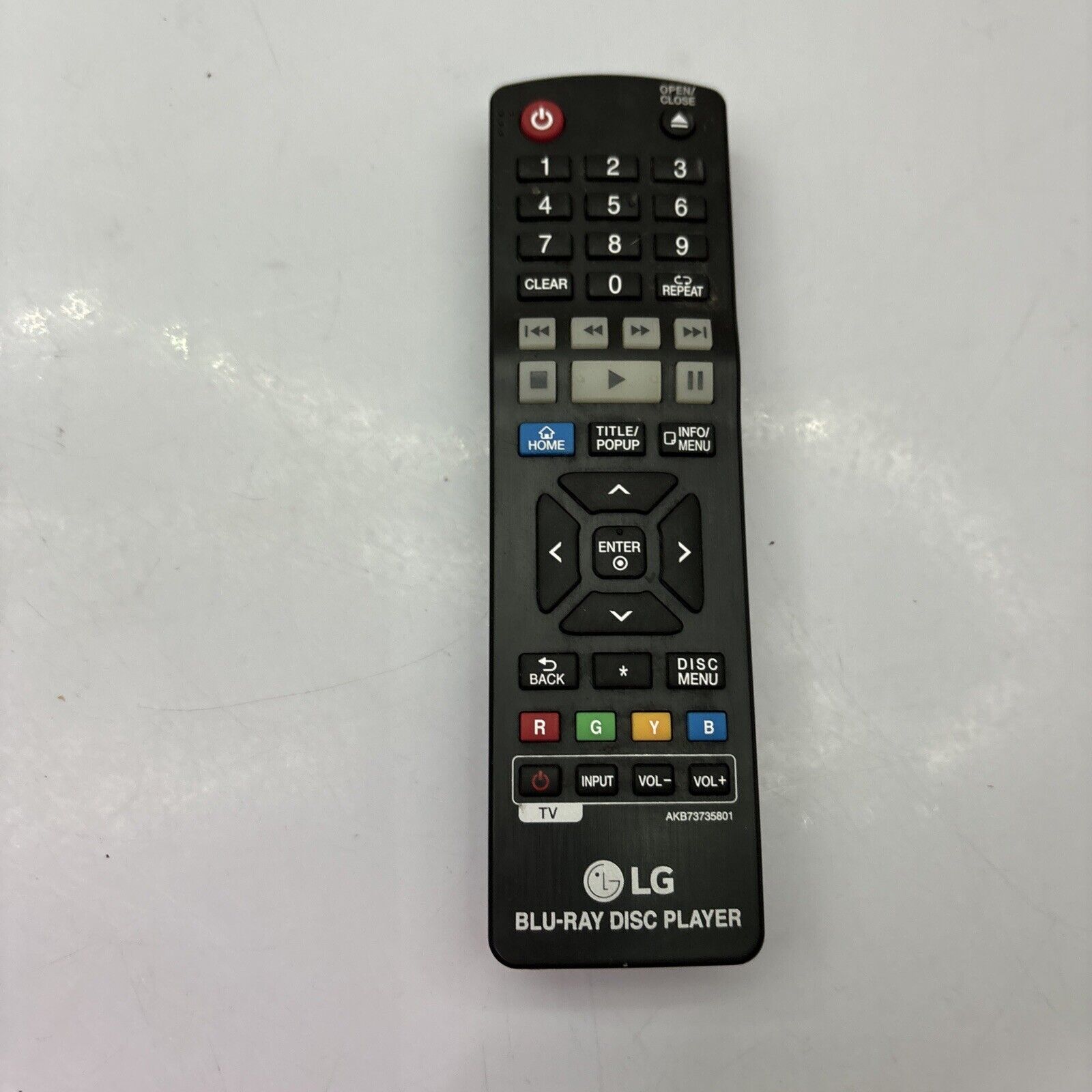Genuine LG AKB73735801 Remote Control For Bluray Disc Player B0540N BH