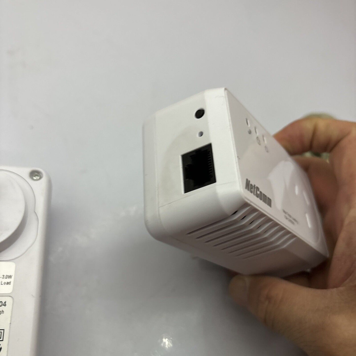 2x NetComm NP204 Powerline Adapter With AC Passthrough