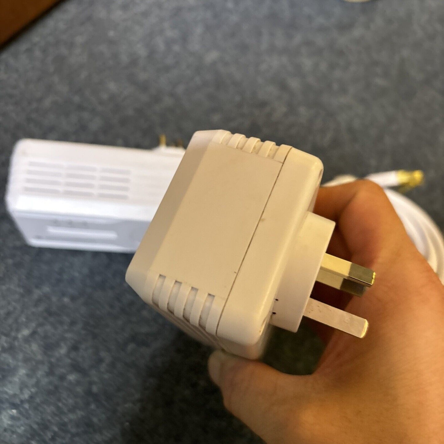 2x NetComm Wireless NP205 Powerline Adapters With AC Pass-Through