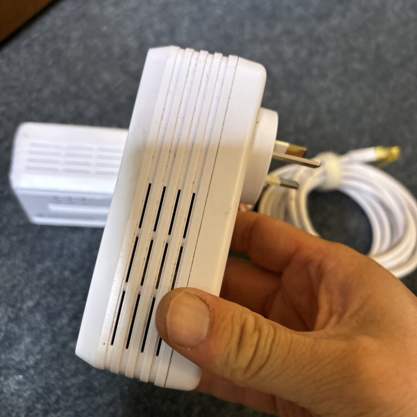 2x NetComm Wireless NP205 Powerline Adapters With AC Pass-Through