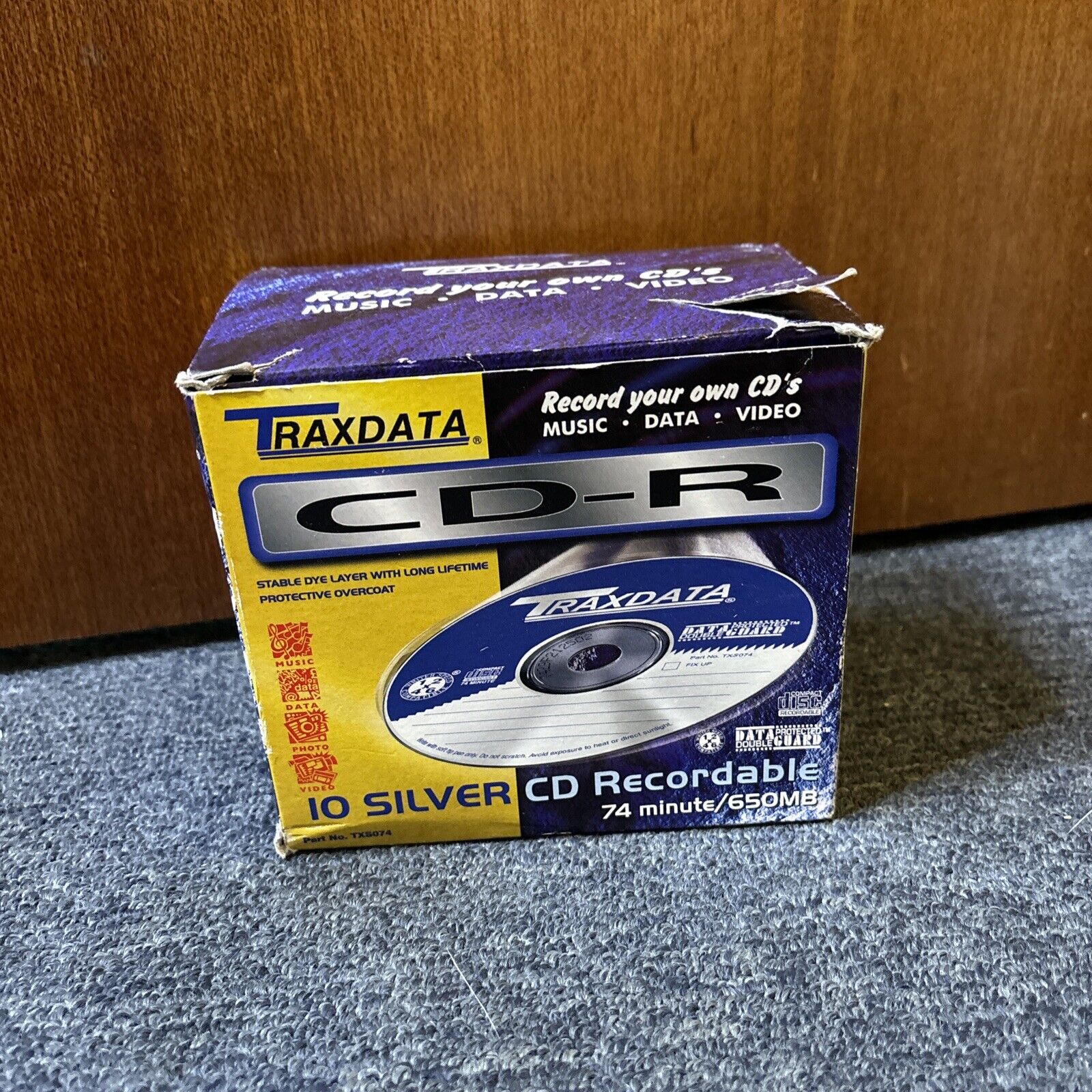 Traxdata 10x CD-R Silver Blank Cd Recordable 74 Minute 650mb *New ...