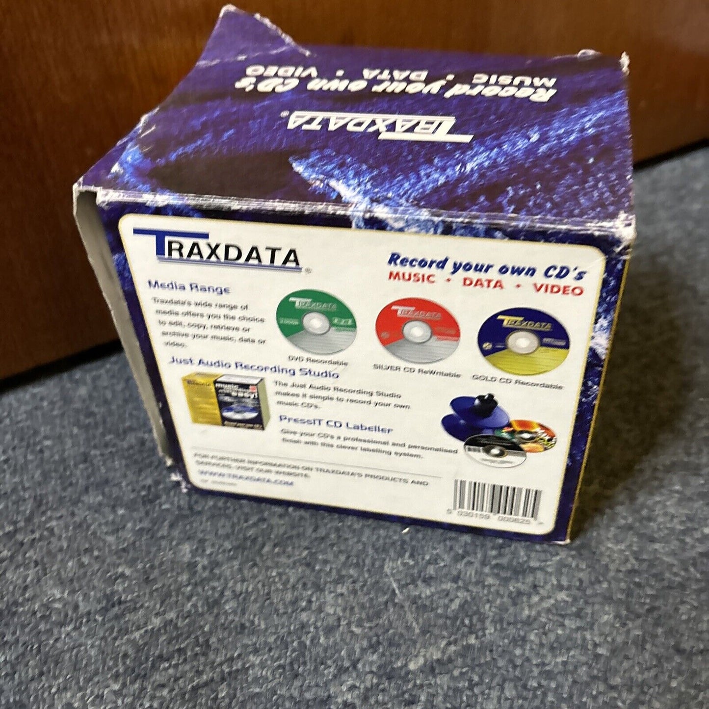 Traxdata 10x CD-R Silver Blank Cd Recordable 74 Minute 650mb *New*