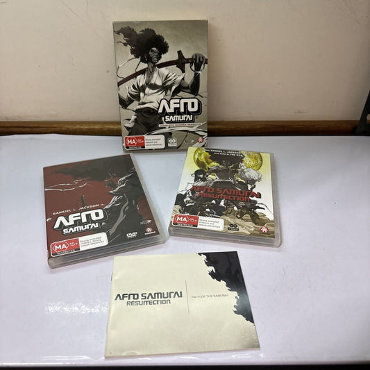 Afro Samurai - The Complete Murder Sessions (DVD, 2008, 3-Disc) Region 4