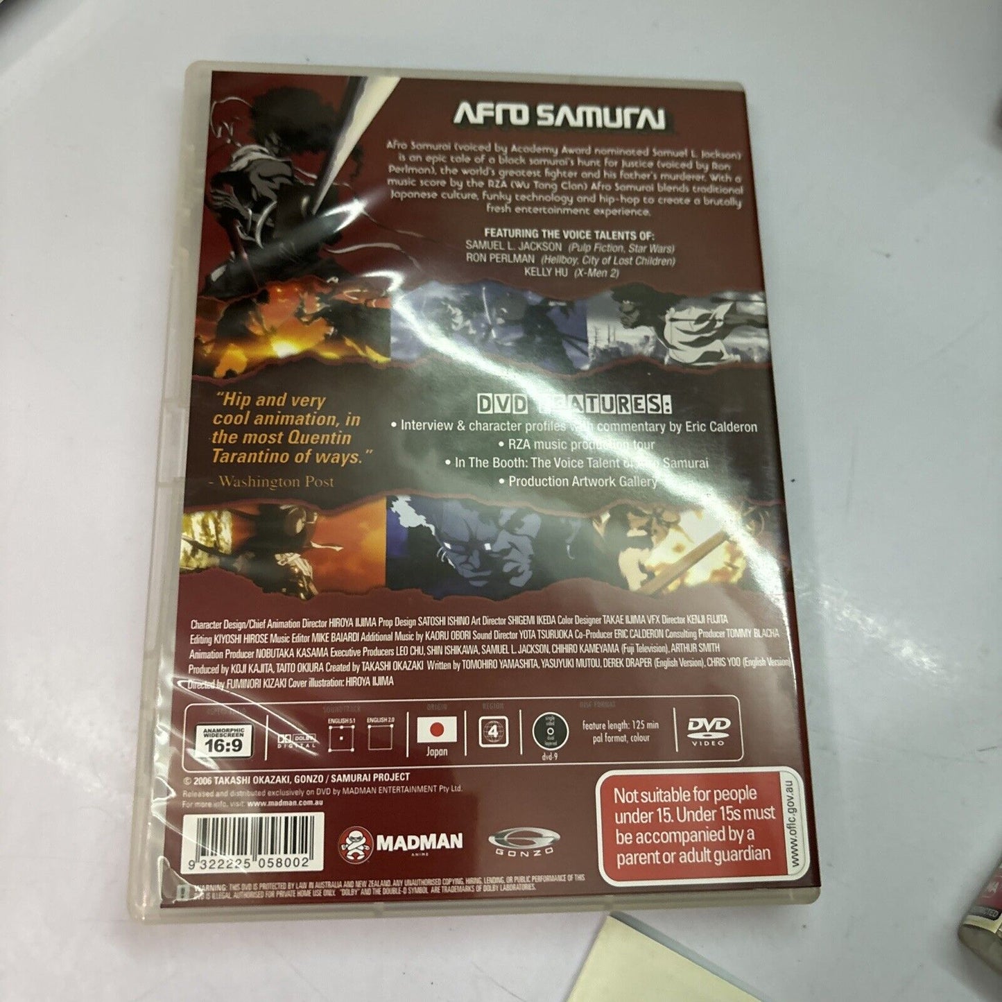 Afro Samurai - The Complete Murder Sessions (DVD, 2008, 3-Disc) Region 4