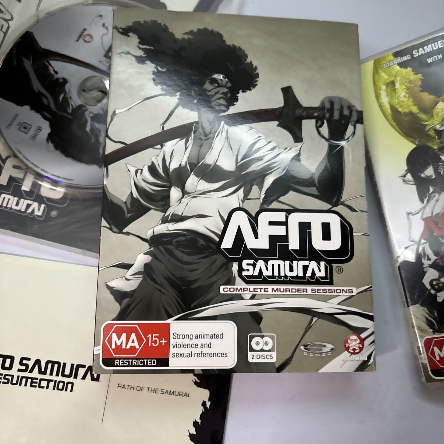 Afro Samurai - The Complete Murder Sessions (DVD, 2008, 3-Disc) Region 4
