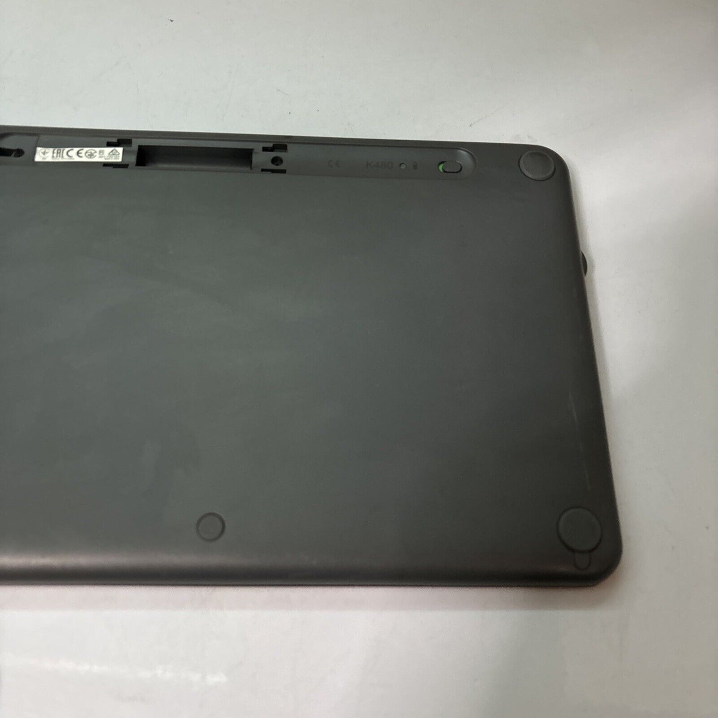 Logitech K480 Bluetooth Portable Keyboard Multi-Device *Missing Battery Lid*