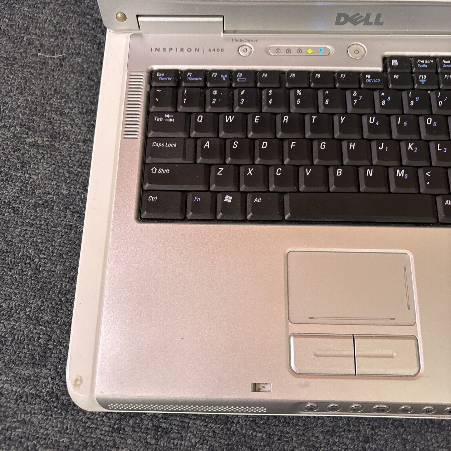 Dell Inspiron 6400 Notebook Intel T2400 1gb RAM 100gb HDD DVD Drive *No Battery*
